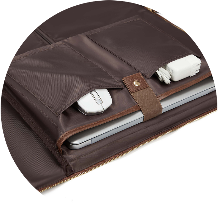 Smarta innerfickor för laptop/dator, tillbehör mm. 